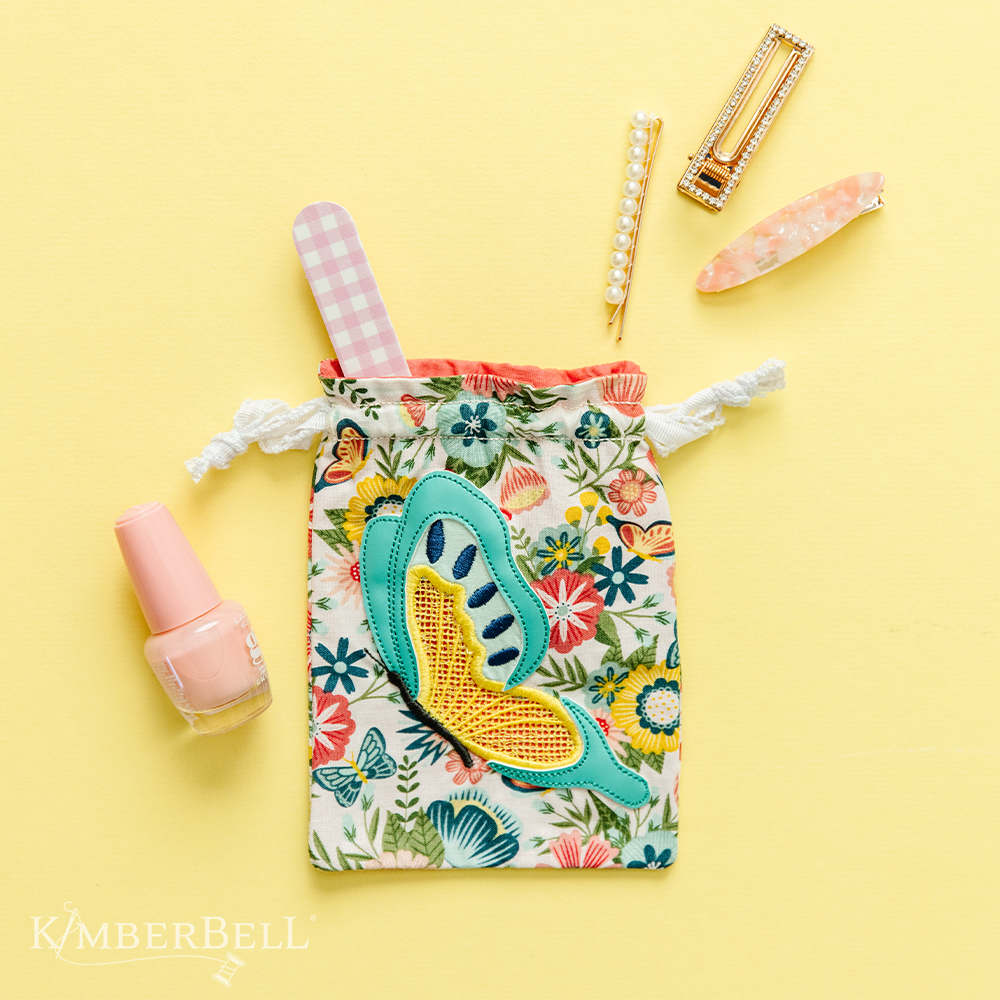 Kimberbell Embroidery Club: May 2023 – Butterfly Tool Pouch (design on –  Blossom Fabric Boutique
