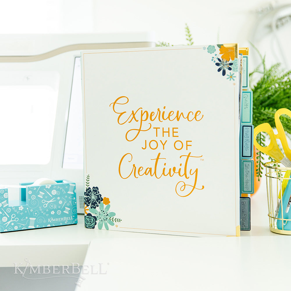 greeting card binder Experience the Joy Kimberbell Binder – Blossom Fabric Boutique
