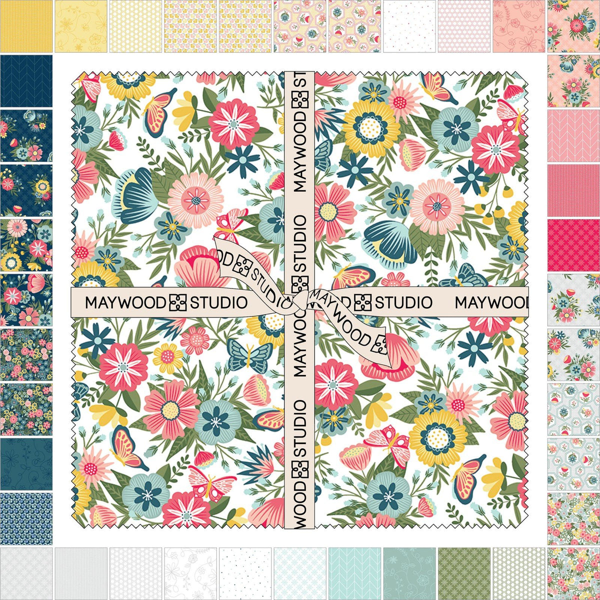 Vintage Flora, 10in Squares – Blossom Fabric Boutique