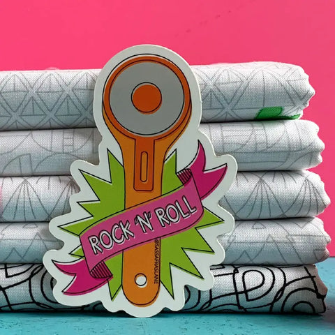 Sticker: Rock 'n' Roll Rotary Cutter