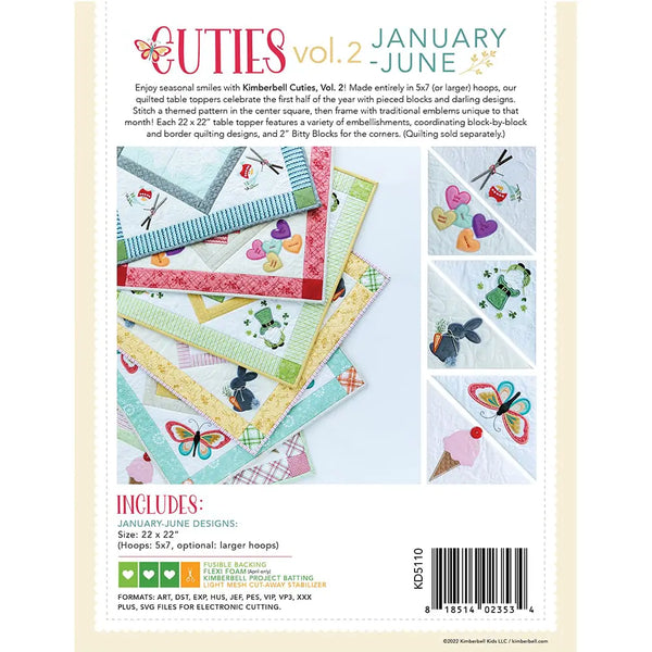 Kimberbell Cuties, Vol. 2: January-June (Machine Embroidery)