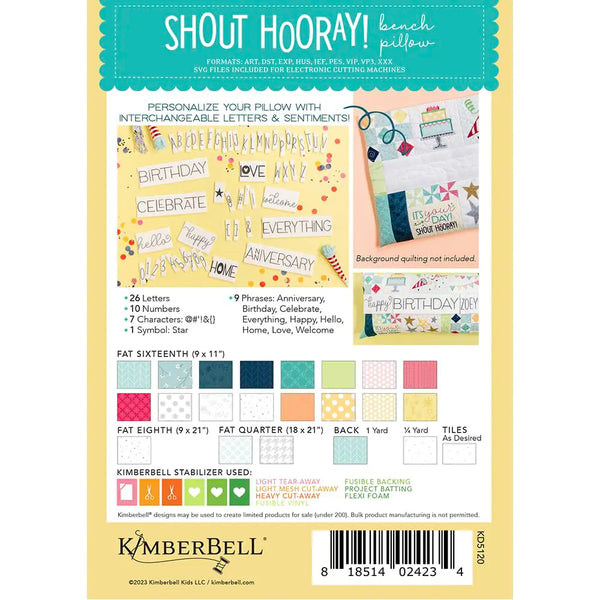 Shout Hooray! Bench Pillow
