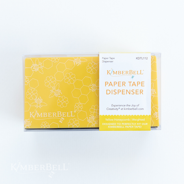 Kimberbell Paper Tape Dispenser, Yellow Honeycomb