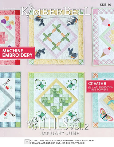 Kimberbell Cuties, Vol. 2: January-June (Machine Embroidery)