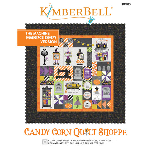Candy Corn Quilt Shoppe Quilt (Machine Embroidery)