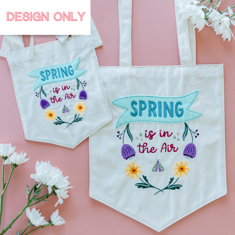 Kimberbell Embroidery Club: March 2022 – Spring Is In The Air Pennant (design only)