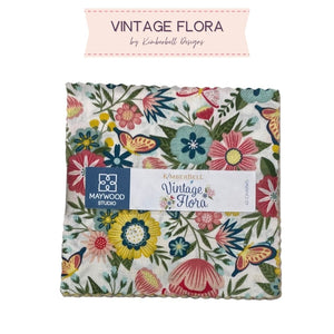 Vintage Flora, 5in Squares