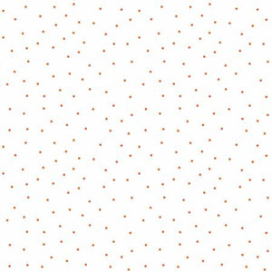 Kimberbell Basics - White/Orange Tiny Dots