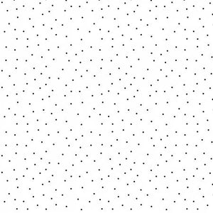Kimberbell Basics - White/Black Tiny Dots