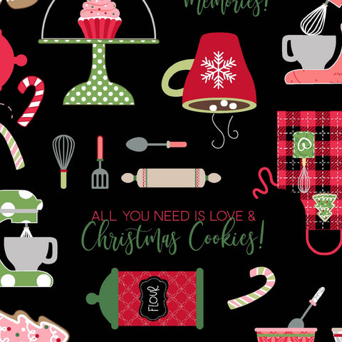Kimberbell Christmas Jingle & Whisk - Black Christmas Baking