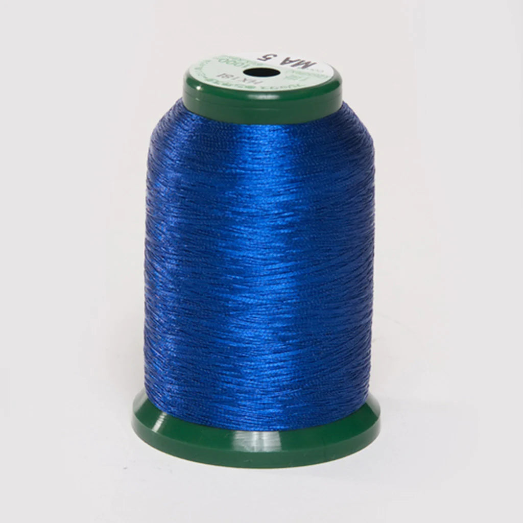 KingStar Metallic Thread, MA-5 Dark Blue, 1000M