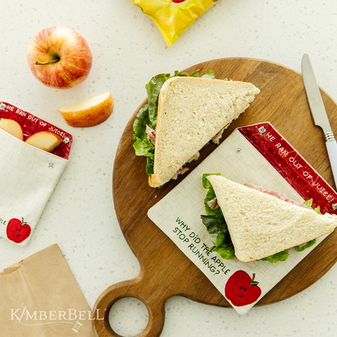 Kimberbell Embroidery Club: August 2023 – Reusable Sandwich/Snack Bag (design only)