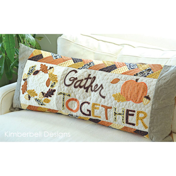 Gather Together Bench Pillow (Machine Embroidery)