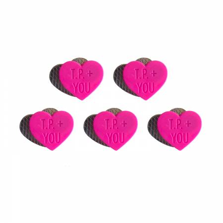 SewTites Magnetic Sewing Pins, Tula Pink Hearts You - 5pk