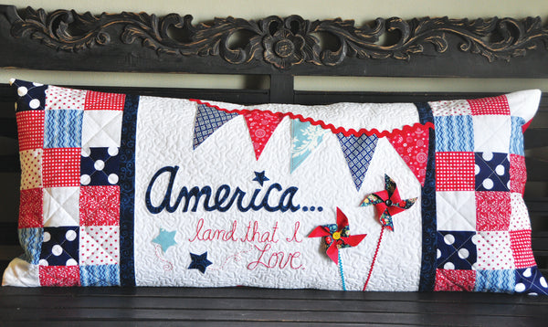 America, Land That I Love Bench Pillow (Sewing)