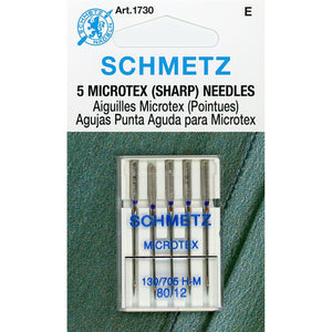 Schmetz Microtex Needles, Size 180/12